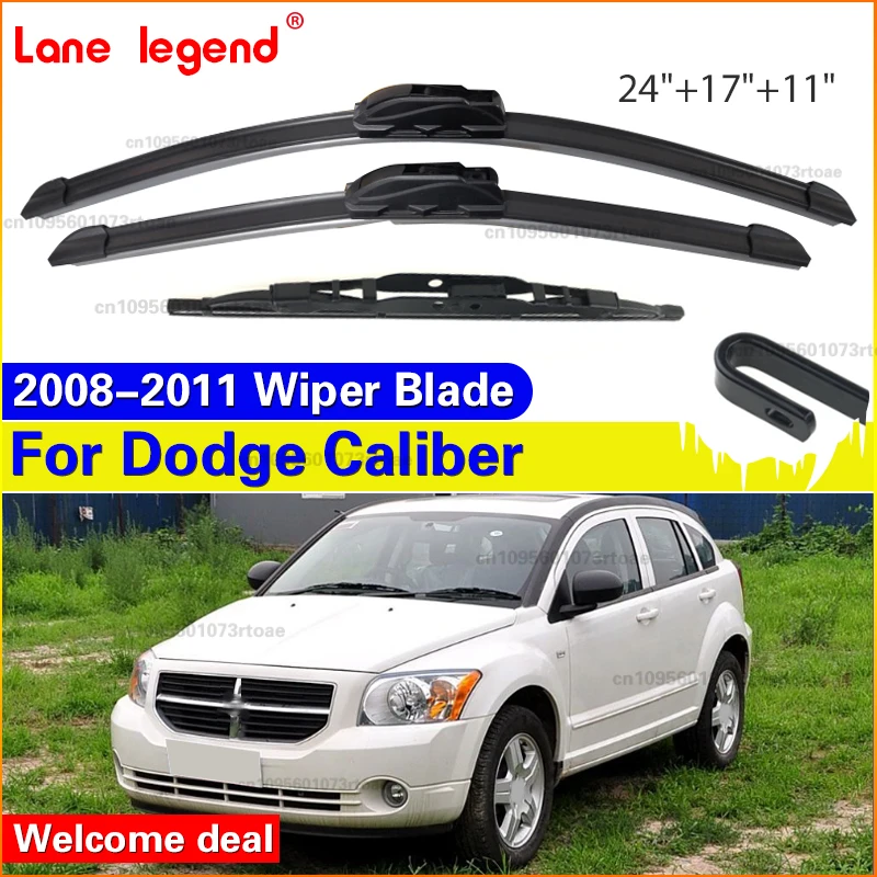 

3 шт. автомобильный дворник для Dodge Caliber 2008-2011, передние и задние щетки стеклоочистителя, резак, автоаксессуары 2008 2009 2010 2011