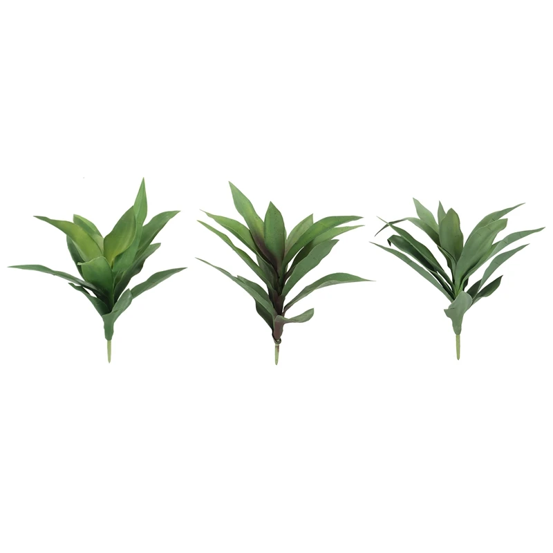 

Tropical Cactus Plants Artificial Succulent Potted Tree Fake Palm Tree Plastic Aloe Branch Faux Agave Home Decor
