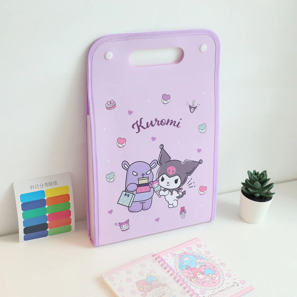 Sanrio мультфильм Kuromi Hello Kitty A4 папка Kawaii Cinnamoroll Портативная сумка для хранения