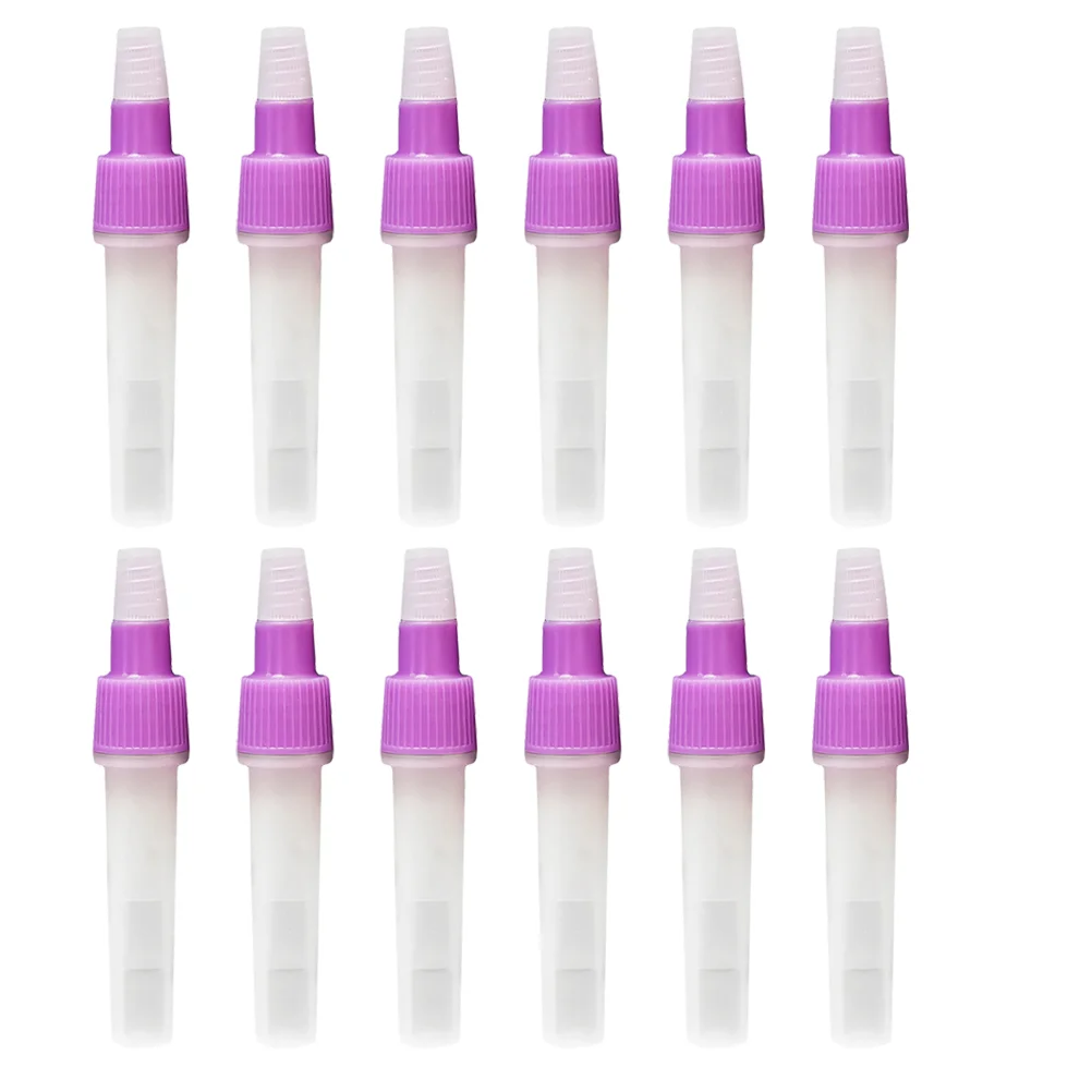 

20Pcs Transparent Plastic Test Tubes with Caps Scientific Experiments Equipment