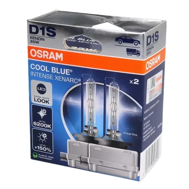 

1 пара Osram D1S D2S D2R D3S D4S D4R D8S COOL BLUE INTENSE XENARC CBN 35W 12V 6200K HID ксеноновые лампы, сделано в ГЕРМЧИИ