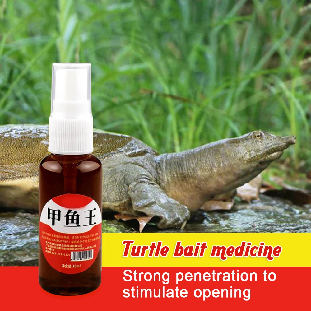

Multipurpose Turtle Bait Additive Portable Fishing Lure Enhancer Spray for Lake Sea Pool Fishing Attractants 30ML Concentrated