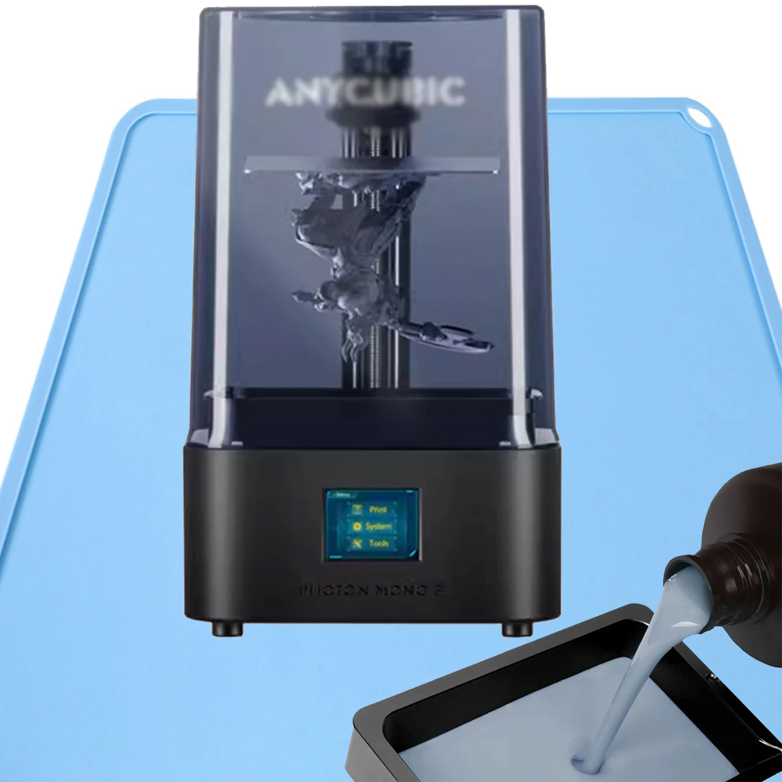 Большой силиконовый коврик для очистки полимерный детали 3D-принтера Schoon DLP SLA