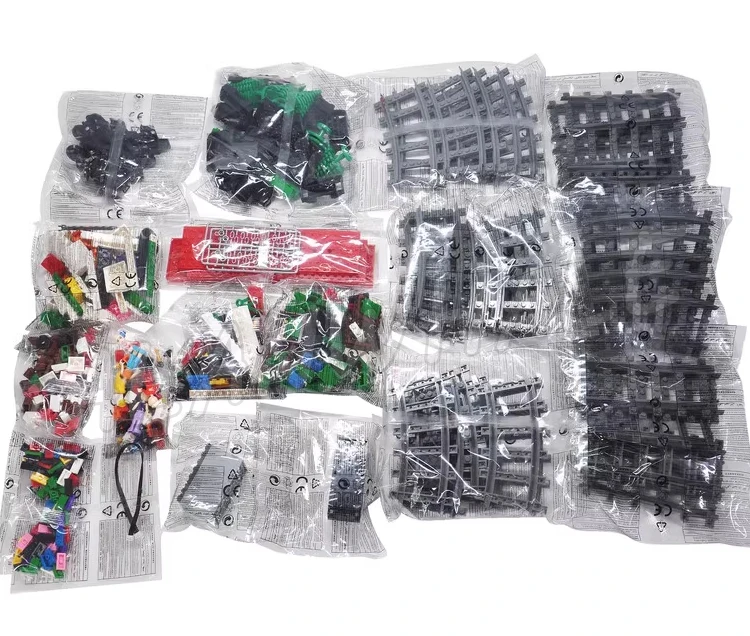 592 шт. креативный зимний праздник зеленый грузовой подарок поезд снежная санка