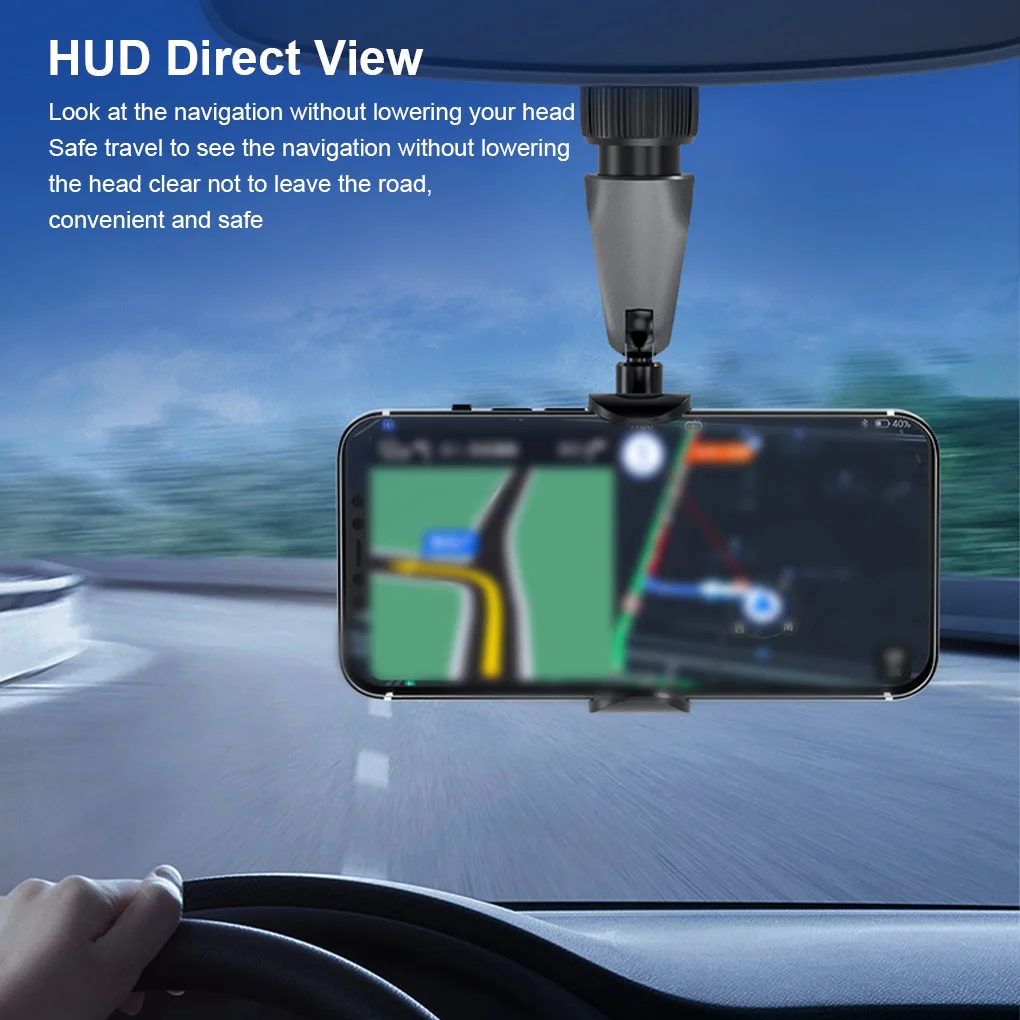 Mounted Universal Car Rearview Mirror Clip 360 Degrees Rotar