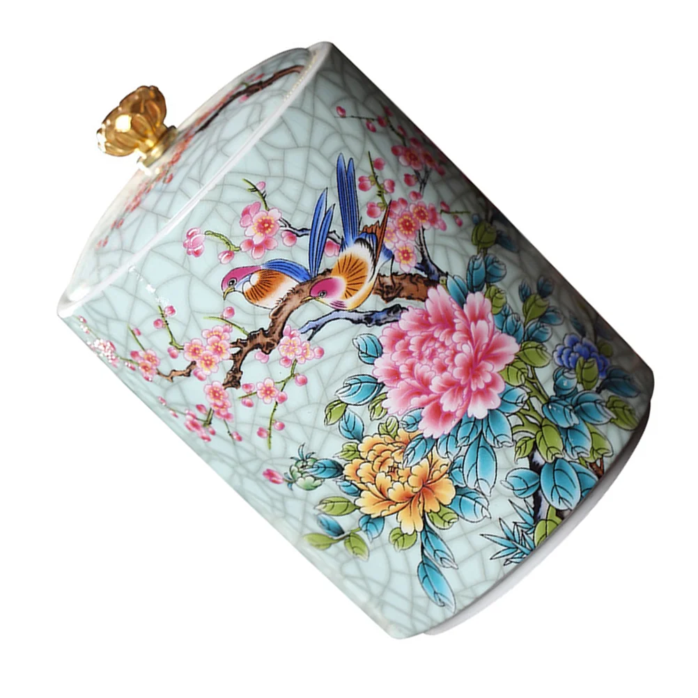 

Tea Ceramic Jar Storage Canister Loose Kitchen Containers Containersugar Sealed Jarscoffee Candy Box Canisters Can Ceramics