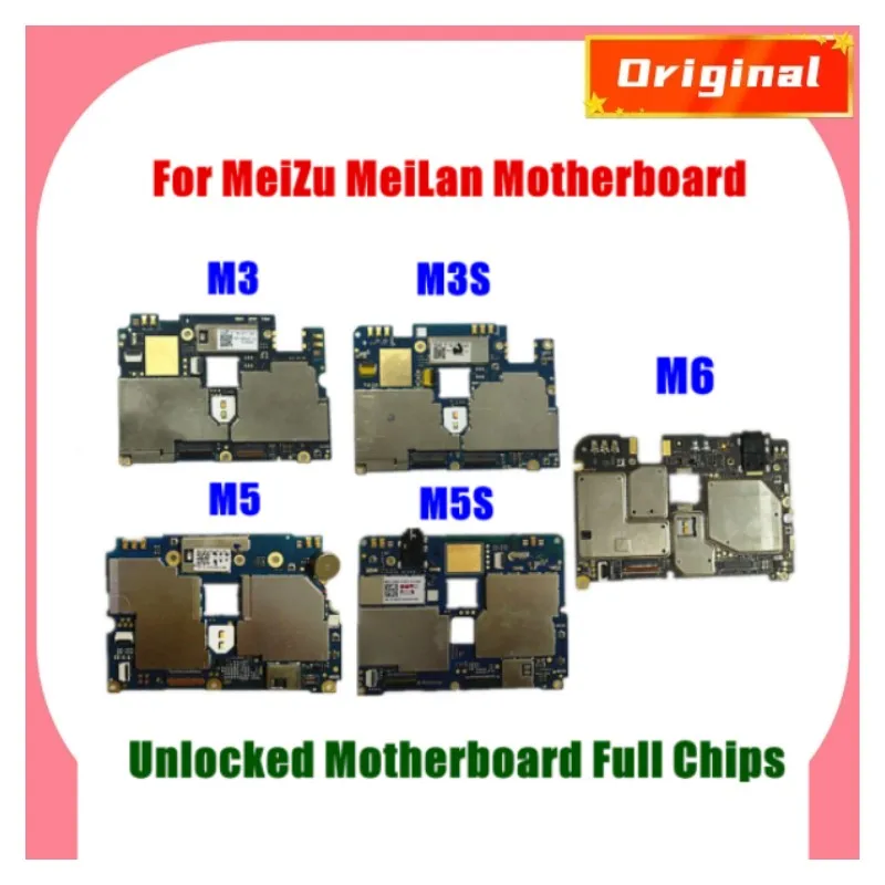 

Unlocked Electronic Panel Mainboard Motherboard Circuits Flex Cable With Firmware For Meizu Meilan M3 M3S M5 M5S M6
