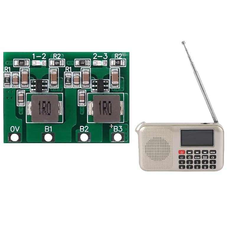 

1 Pcs Mp3 Audio Music Player With Led Emergency Light & 1 Pcs 3S 1300MA Equalizer Balancer Battery Protection Board