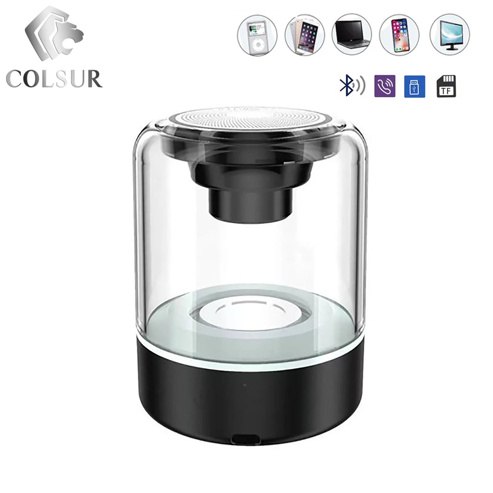 

Colorful Portable Bluetooth Speaker TWS Wireless Speaker USB TF MP3 Music Player Audio Outdoor DIY Home Theater Sound System