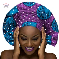 handmade multi color headtie ankara head decorations wrap scarf with perals african ankara printed head wrap brw wyb232