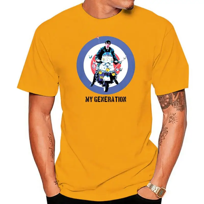 

Мужская футболка My Generation с принтом мод скутера, футболка унисекс с принтом квадрофения, новая классическая мужская футболка с коротким рука...