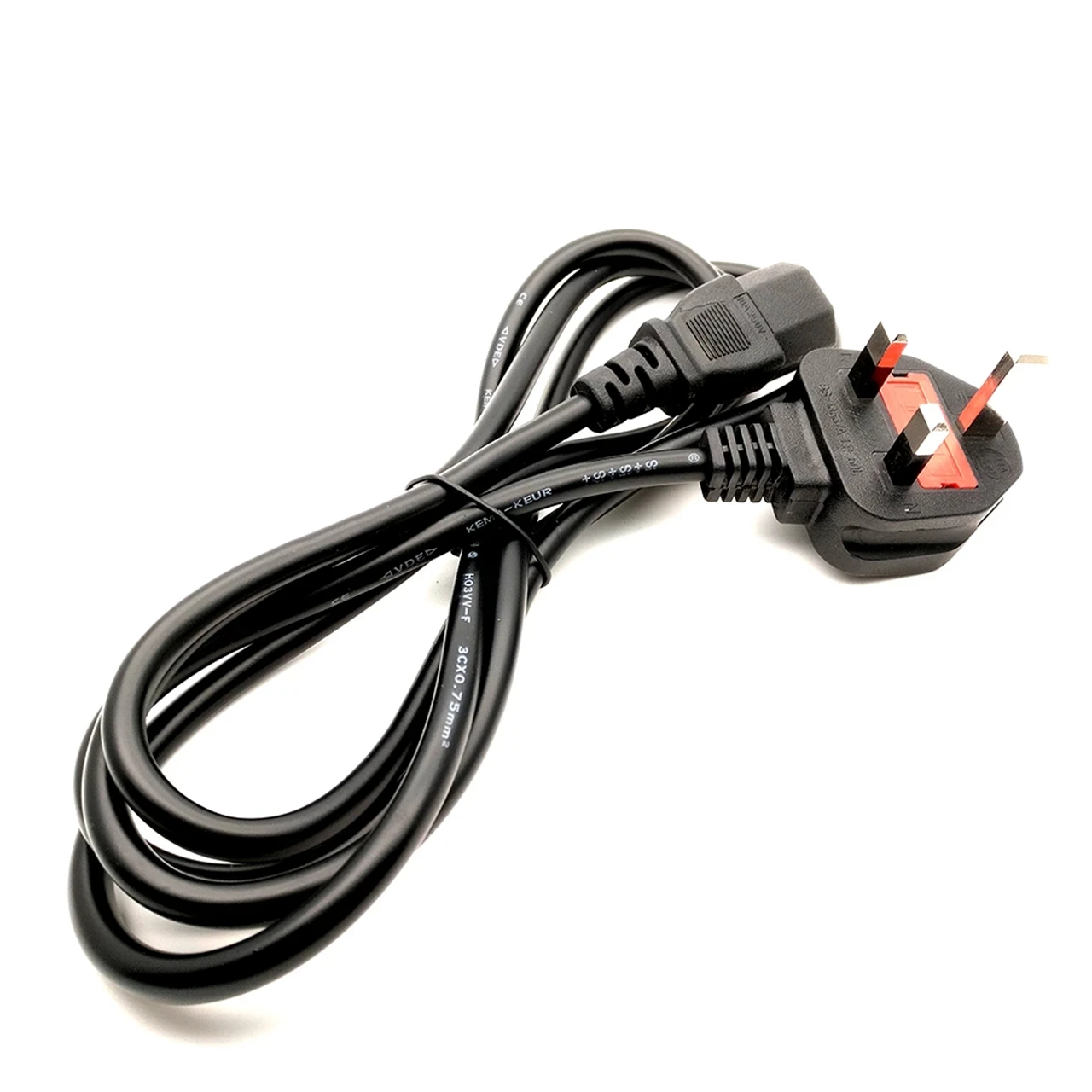 Силовой кабель UK Fused 3 Pin сетевой штекер для IEC C13 свинцовый Кабель принтера 10000