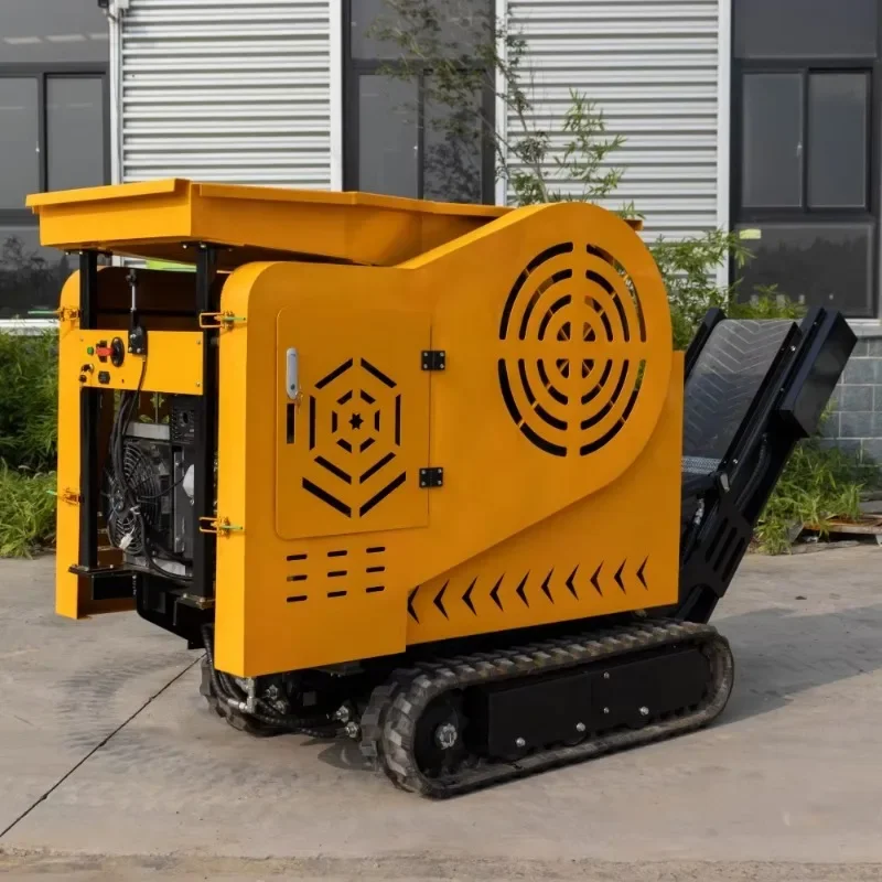 Дробилка для челюстей с дизельным мини-машиной дробления камней гусеничного