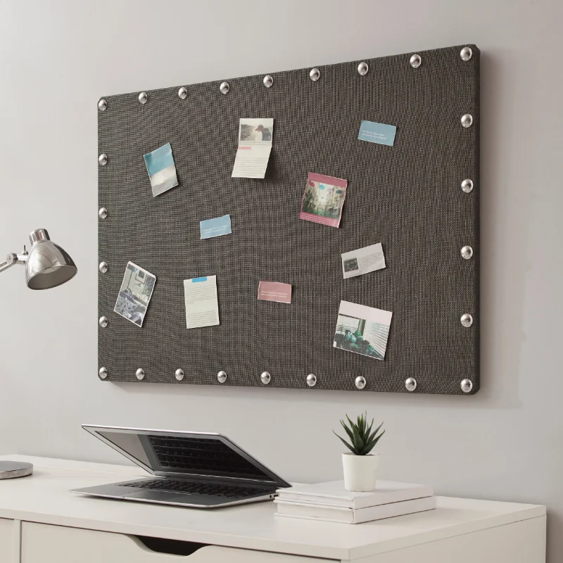 

Linon Krall 24X36 дюймов Corkboard, темно-серый