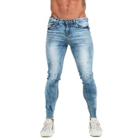 gingtto mens jeans blue skinny pants denim trousers slim fit clothing classic stretchy elasic waist big size new arrivals 2022