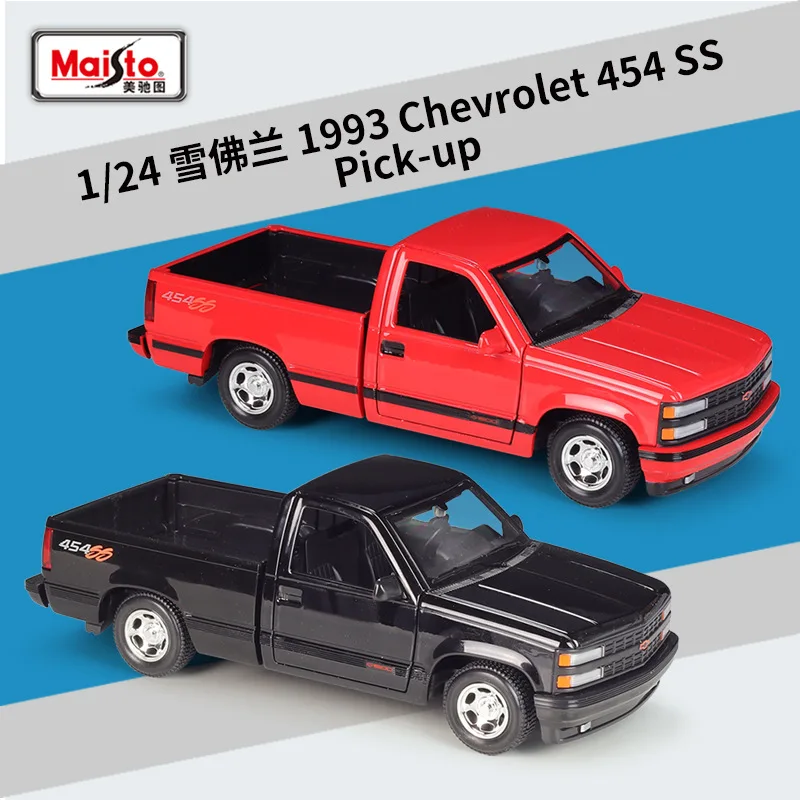 

Maisto 1:24 1993 Chevrolet 454 SS Pick-up High Simulation Diecast Car Metal Alloy Model Car kids toys collection gifts