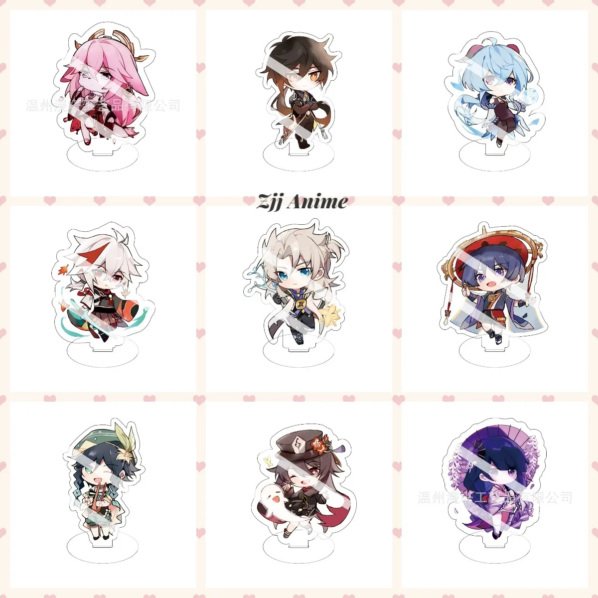 

Anime Figure Genshin Impact Kokomi Gorou Thoma Kujou Sara Shenhe Acrylic Model Plate Desk Decor Standing Sign Keychain Gifts New