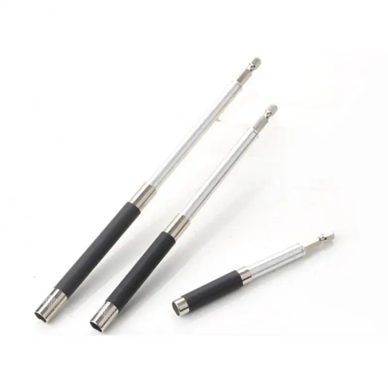 

80mm/120mm/140mm 1/4" Screwdriver Bars Hex Shank Sleeve Extension Guide Rod Magnetic Screw Bit Holder Retractable Extension Bar