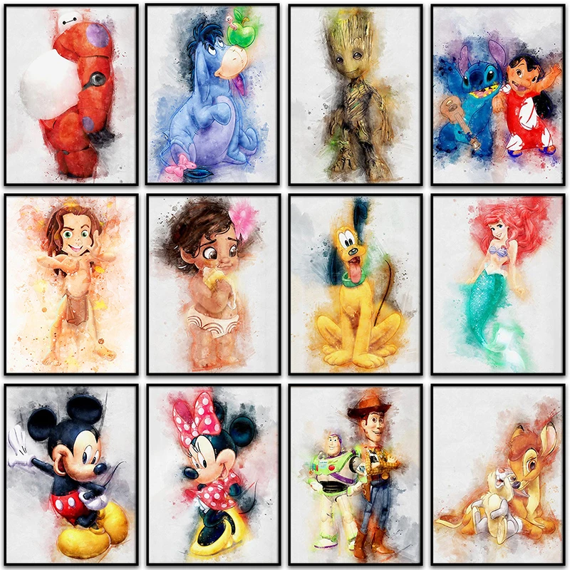 

5D DIY Diamond Painting Disney Mickey Mouse Groot Bambi baymax Dog Home Decor Full Square&Round mosaic embroidery Cross stitch
