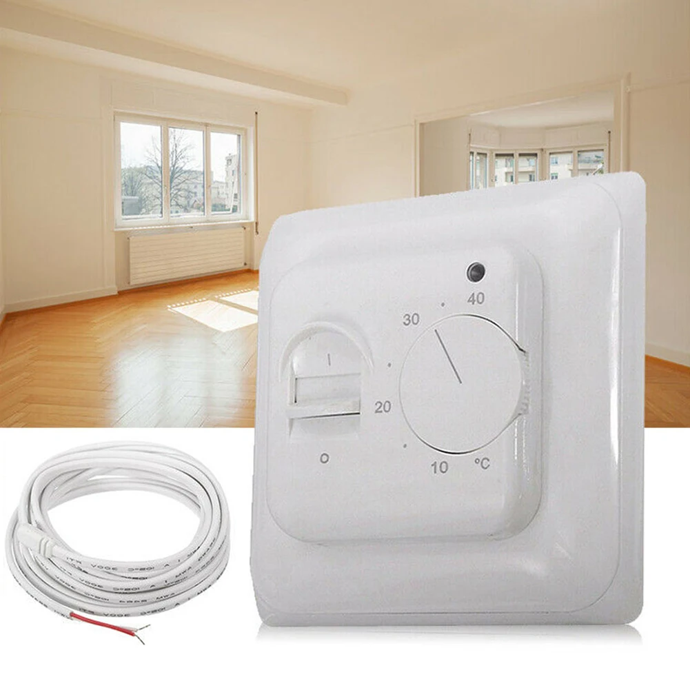 

Tool Thermostat Floor Sensor PC Material Thermostat Control Switch Electric UnderFloor For Electrical Equipment