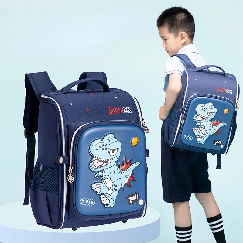 Cartoon PVC Children Dinosaur Backpacks New Girl Boy Students Oxford Waterproof Large Capacity Cute Schoolbags for Travel Hot
