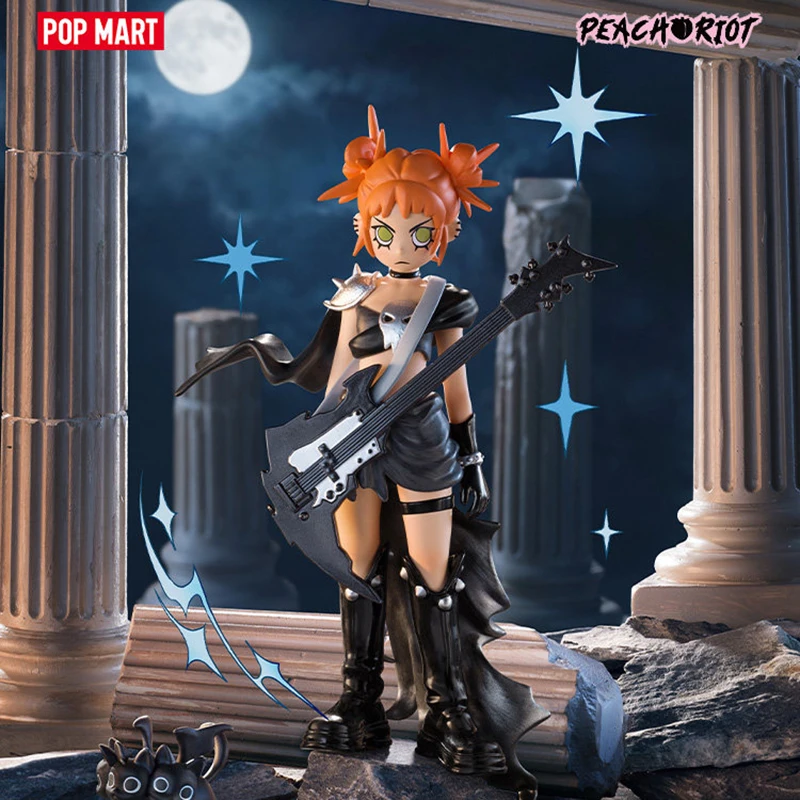Фото POPMART Peach Riot Power Chords Series: Оригинальные игрушки-сюрпризы в закрытых коробках, милые аниме-фигурки, украшения, подарки №1
