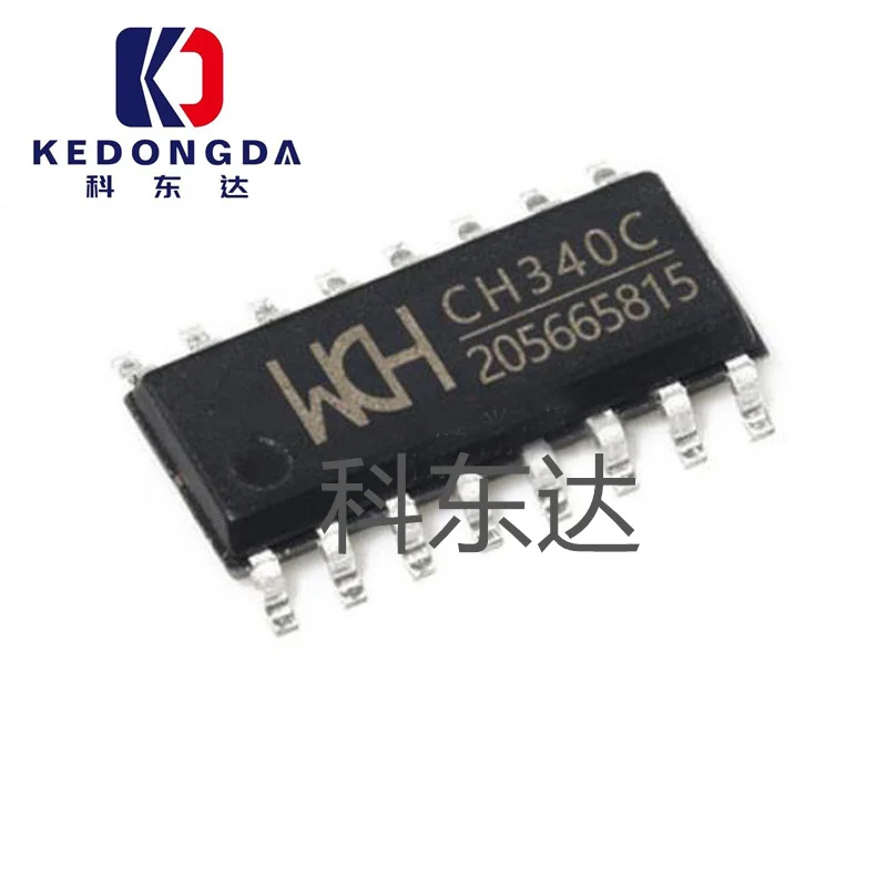 

5PCS The CH340C SOP-16 encapsulates the USB to serial port integrated circuit interface ICUSB interface chip