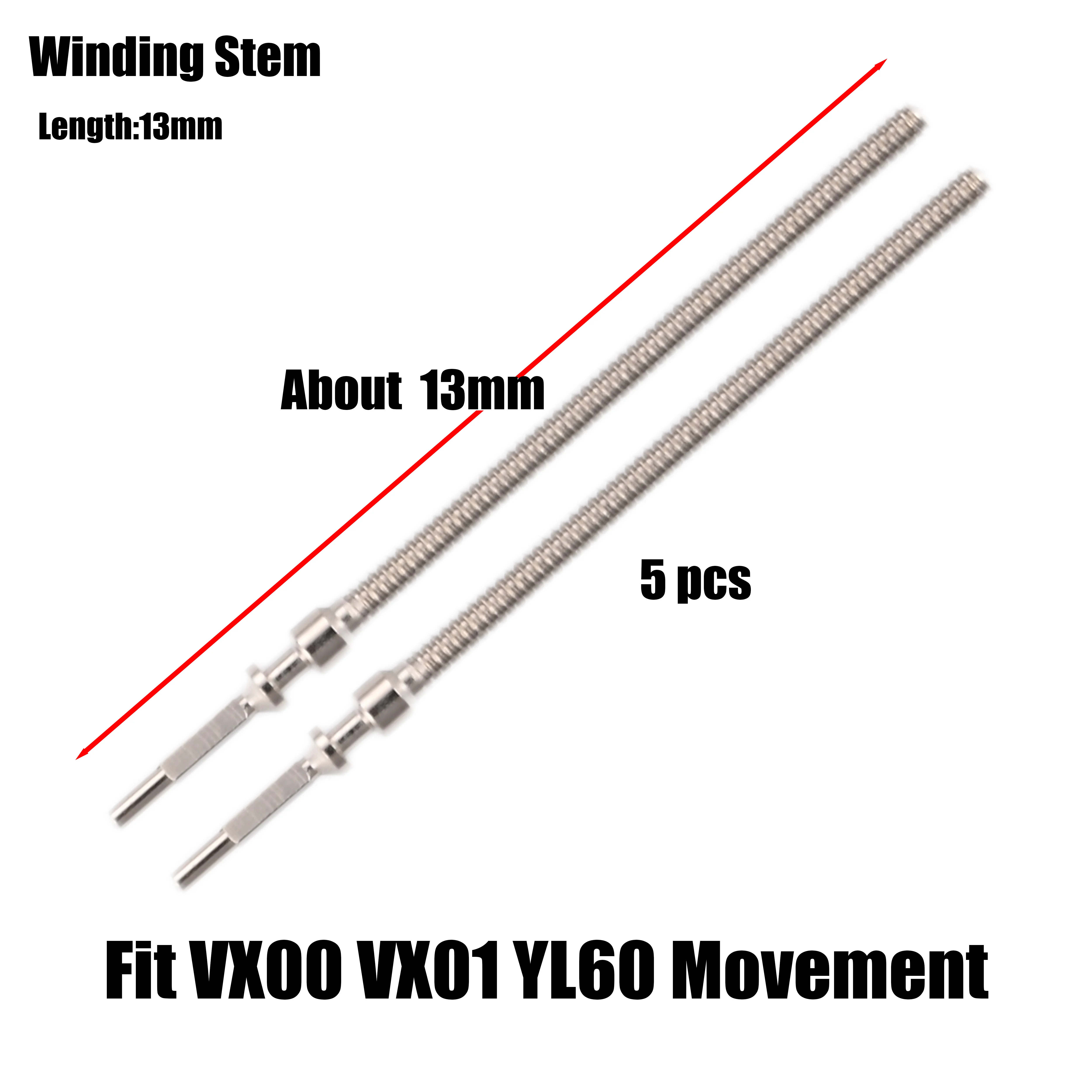Шток обмотки для VX00 VX01 YL60 механизм VX00A VX01B запчасти часов стержень ручки