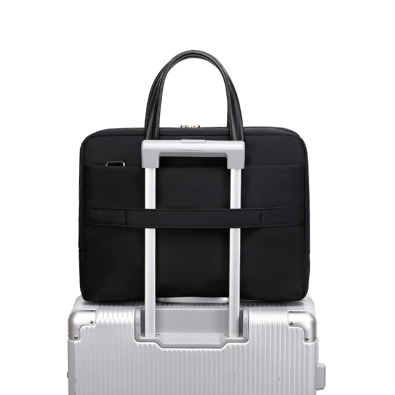 Fashion Women's Laptop Briefcase Business Document Organizer for 13.3 15 16 Inch Laptop Shoulder Bags Business Office Ladies