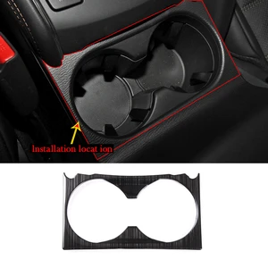 For Mazda CX‑5 KF 2017 2018 2019 2020 2021 Cup Holder Cover Frame sticker Trim Car Interior Accessories Stainless steel