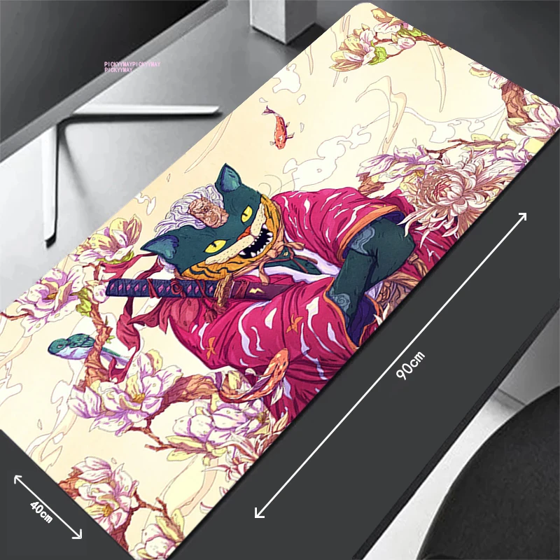 

Large Mousepad Gamer Mousepads Keyboard Mat Desk Rug Bright Colors Chinese Style Pc HD Desk Mats Company Mouse Pad For Gift