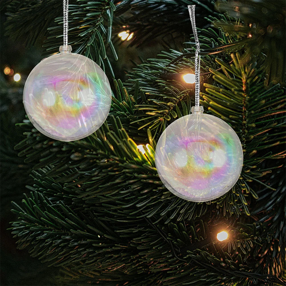 10 шт. рождественский декоративный шар подвесной кулон мини-прозрачный орнамент