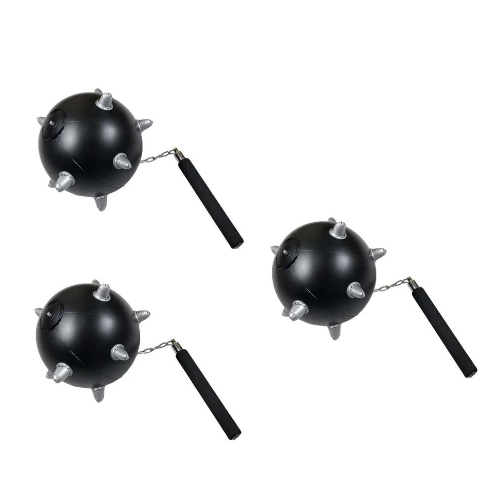 

3 Pcs Inflatable Meteor Hammer Kids Room Decor Toy Creative Pneumatic Childrens Party Performance Prop PVC Hammers