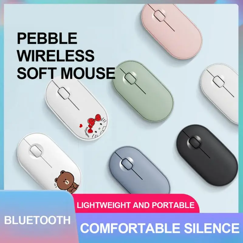 

Comfortable hand feeling Pebble Mute Mouse M350 Bluetooth Dual Mode Wireless Mouse Fashion light lovely Multi-link Office Mouse