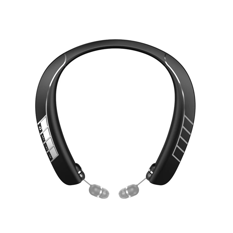 

Lz-3 Neckband Wireless Headphone 5.1 Sports Gaming Waterproof Noise Reduction Earplugs Retractable Without Delay Support Tf Card