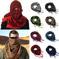 Fashion Tactical Desert Tassel Muslim Headscarf Islam Arab Men Cotton Keffiyeh Head Neck Wrap Shemagh Hijab Scarf 1
