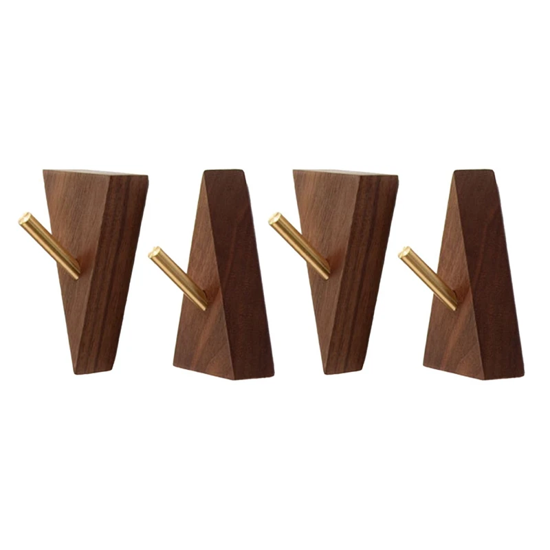 

Nordic Japanese Creative Walnut Beech Solid Wood Copper Coat Hook Wall Decoration Bedroom Fitting Room Hotel Cafe Decor