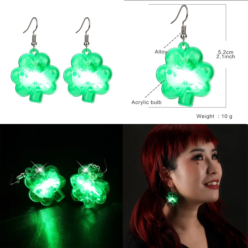 

New 100% High Quality Summer Petal Studs Noble Lucky Clover shape Fashion Shamrock Earrings For Wedding Party Event 10pairs/Lot