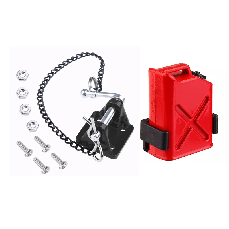 

1/10 Rc Rock Crawler металлическая буксировочная скоба с крюком для прицепа с RC Rock Crawler 1:10 аксессуары мини топливный бак