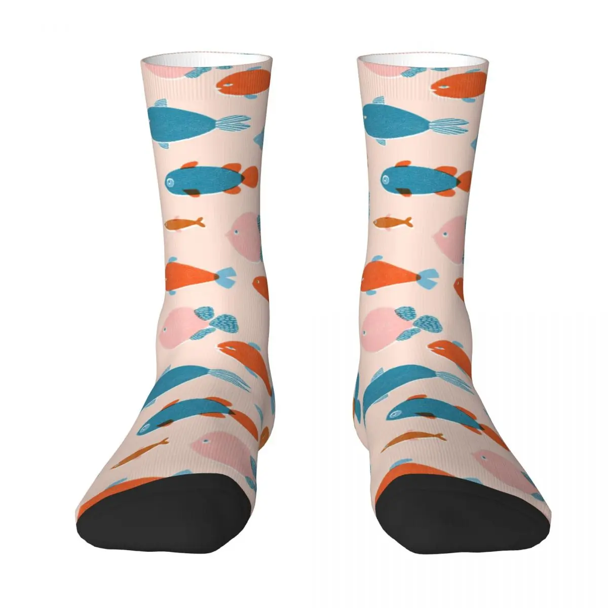 Cute Colorful Fishes Seamless Pattern Adult Socks,Unisex socks,men Socks women Socks