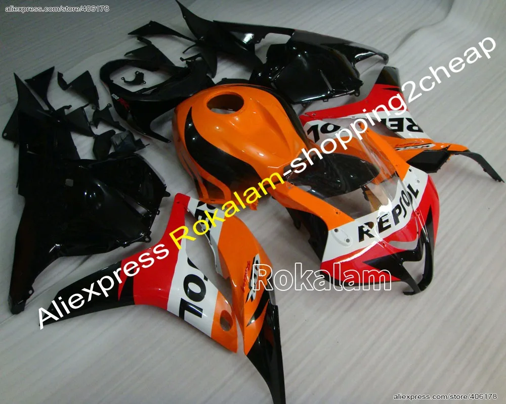 

CBR 600 RR 09 10 11 12 600RR Kit For Honda CBR600RR F5 2009-2012 ABS Red Black Orange Motorcycle Fairings (Injection Molding)