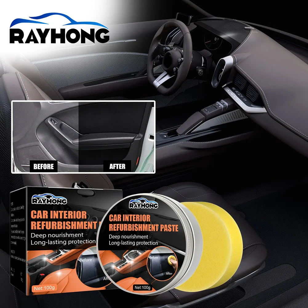 

Multifunctional Leather Refurbishing Cleaner Repair Cream Car Care Polishing Cleaning Kit Car Interior Cleaning Decontamination