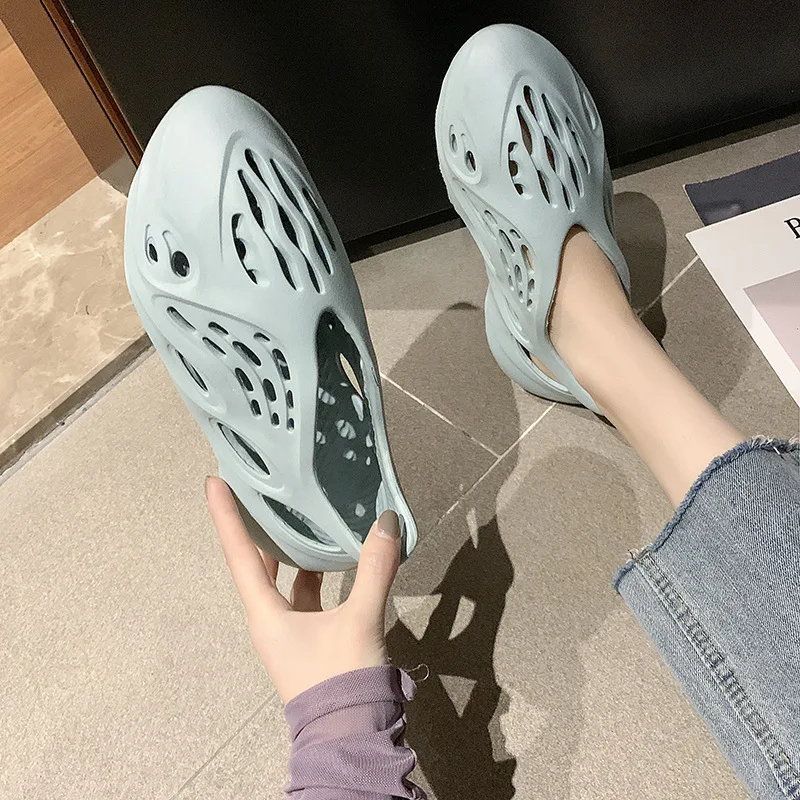 Мужские пляжные туфли большого размера летние сандалии на платформе дышащие