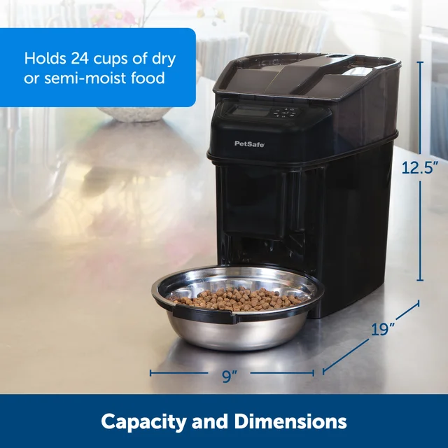 Healthy Pet Simply Feed Automatic Dog and Cat Feeder, Dispenses Dog Food or Cat Food,13.27 X 10.28 X 15.79 Inches 5