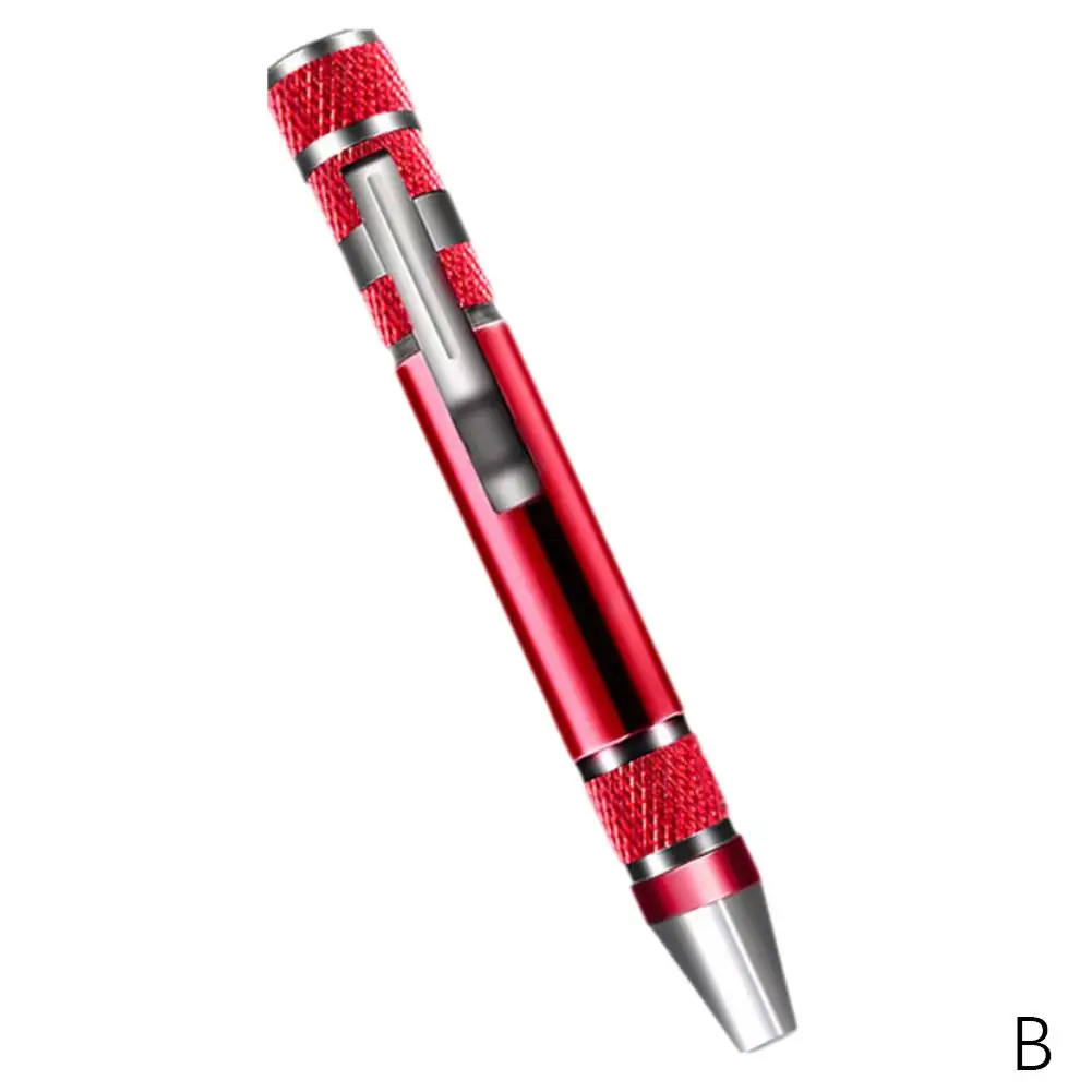 Многофункциональная отвертка Восемь в одном алюминиевая ручка из сплава