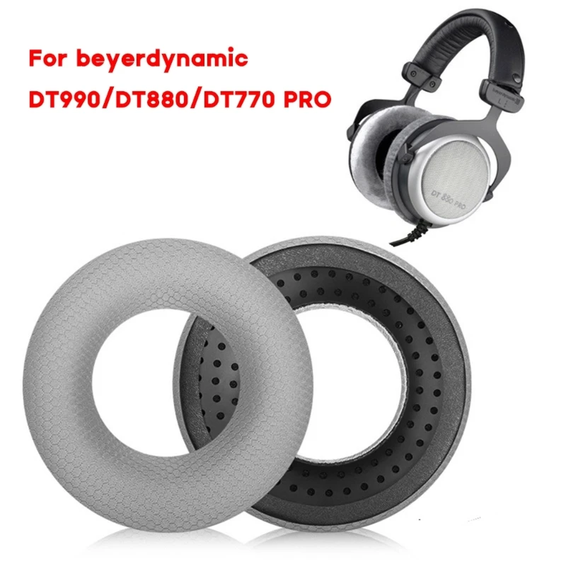 

Mesh Fabric Ear Pads Covers for beyerdynamic DT990 / DT880 / DT770 PRO Headphone Noise Cancelling Cushions Qualified with Holes
