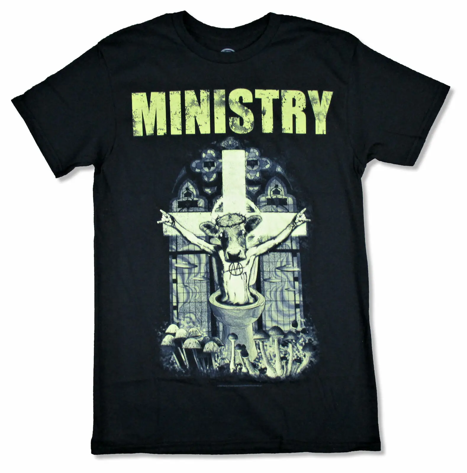 

Ministry Holy Cow Black T Shirt New