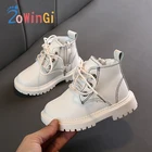 Ботинки-мартинсы детские, водонепроницаемые, размер 21-30