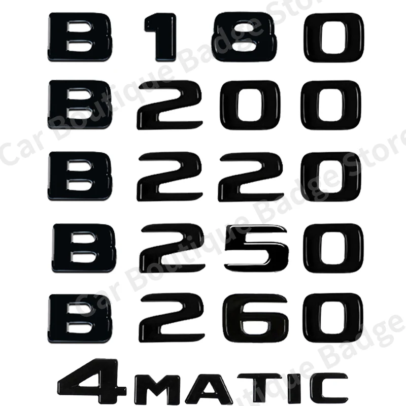 3D ABS Автомобильные буквы багажника логотип значок эмблема наклейки для Mercedes Benz B