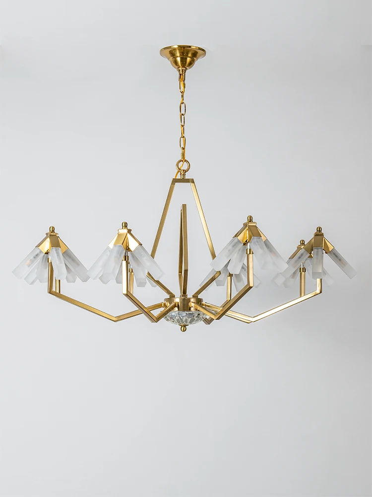 

Chandelier Light Luxury and Simplicity Post-Modern Living Room Restaurant Ideas Personality Chandelier Crystal Chandelier